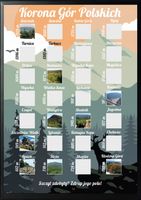 ZDRAPKA KORONA GÓR POLSKICH PLAKAT W RAMCE NA PREZENT