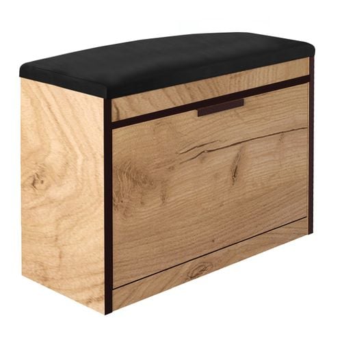 szafka na buty ALASKA 11C dąb złoty z siedziskiem i schowkiem na Arena.pl