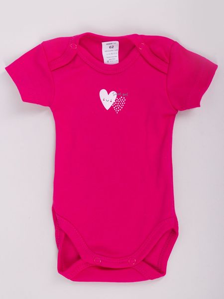 Body dziewczęce z krótkim rękawem serca 3PAK 62 YOCLUB zdjęcie 7