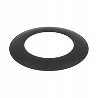 Rozeta kominowa czarna fi120 mm stalowa osłona do rur spalinowych