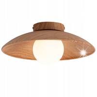 Lampa Sufitowa Plafon Żyrandol Szklane Naturalny Metal Kule Milo LED G9