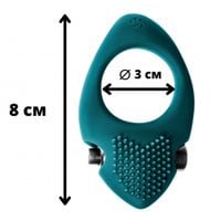 silikonowy pierścień do stymulacji kobiet i mężczyzn. wypustki i wibracje.