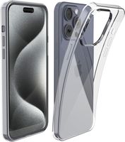 Etui iPhone 15 Pro Max przezroczyste TPU shockbump odporne 9H