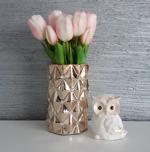 SOWA CERAMICZNA BIAŁA FIGURKA DEKORACJA GLAMOUR na Arena.pl