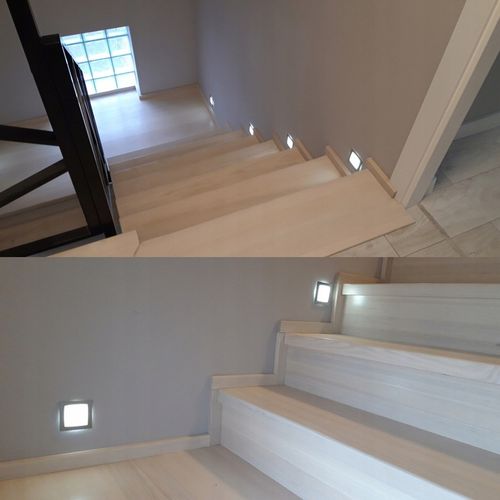 Oświetlenie schodowe oprawa schodowa lampka LED BIAŁA Q1 na Arena.pl