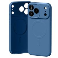 etui mercury semi-silicone magsafe do    iphone 17 pro max niebieski