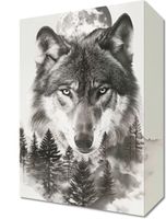 Obraz 20x30cm Wilczy Duch Lasu