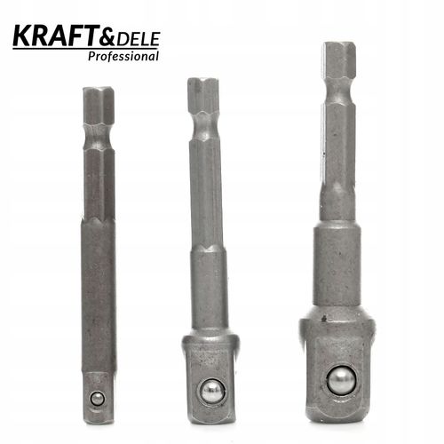 Adaptery na Nasadki 3 Sztuki 1/4"", 3/8"", 1/2"" Cala Kraft&Dele na Arena.pl