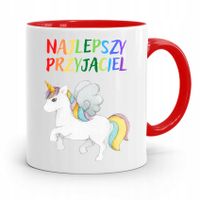 Kubek Czerwony Dla Dzieci Najlepszy Przyjaciel Z Nadrukiem Ze Zdjęciem