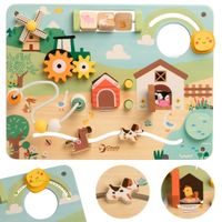 CLASSIC WORLD Drewniana Tablica Manipulacyjna Aktywności Farma