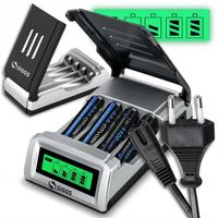 SZYBKA ŁADOWARKA DO AKUMULATORKÓW BATERII PALUSZKÓW AA i AAA AUTOMATYCZNA