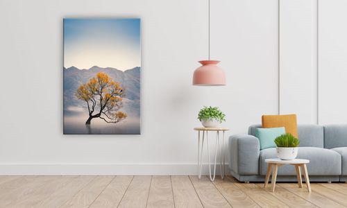 OBRAZ NA PŁÓTNIE 022 Drzewo we mgle 70x100cm na Arena.pl