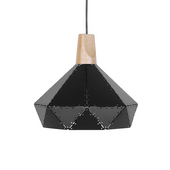 Lampa wisząca metalowa czarna SOMME