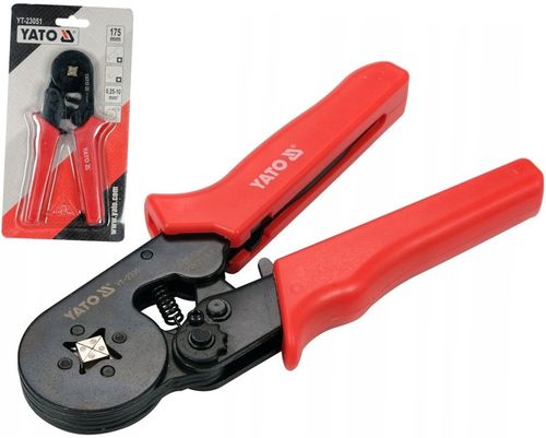 YATO SZCZYPCE DO ZACISKANIA KONEKTORÓW TULEJOWYCH 175mm 0,25-10mm YT-23051 na Arena.pl