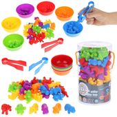 Sorter do Nauki  Kolorów Liczenia Zwierzęta do Chwytania Tuba