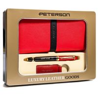 modny czerwony zestaw prezentowy dla niej - peterson