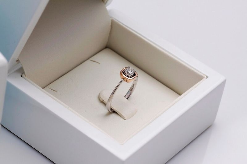 Emaga Złoty pierścionek PXD1542D - Diament zdjęcie 6