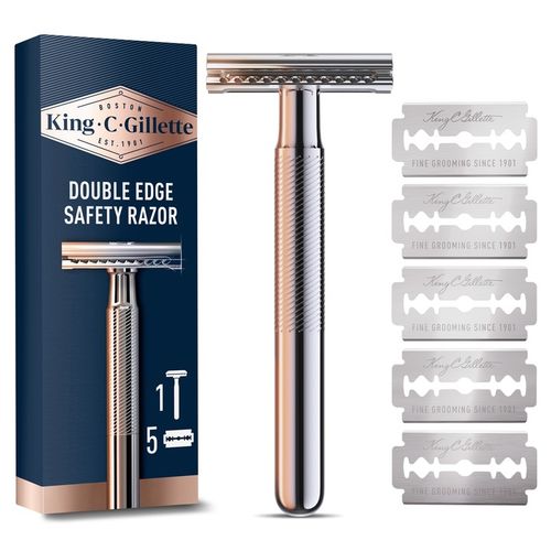 King C Gillette Double Edge, maszynka do golenia z metalową rączką na Arena.pl