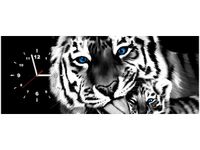 100X40CM ZEGAR TYGRYSY OBRAZ