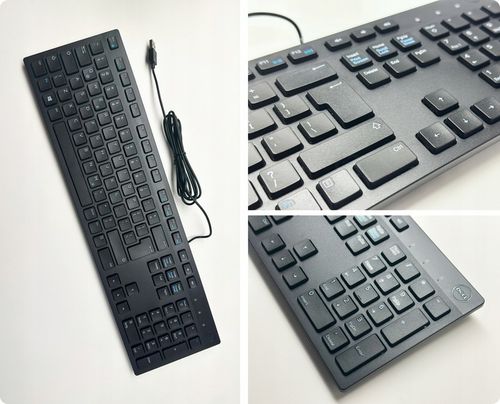 DELL PRO series| Cicha biurowa klawiatura USB 1,8m | CZARNA SLIM REGULOWANA na Arena.pl