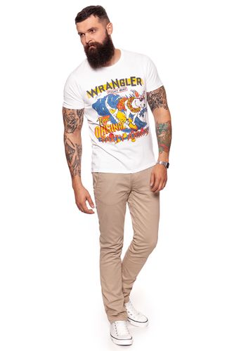 WRANGLER WAVE TEE OFFWHITE W7B49FK02 L na Arena.pl