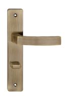 KLAMKA DRZWIOWA MONDO 72MM WC KOLOR PATYNA