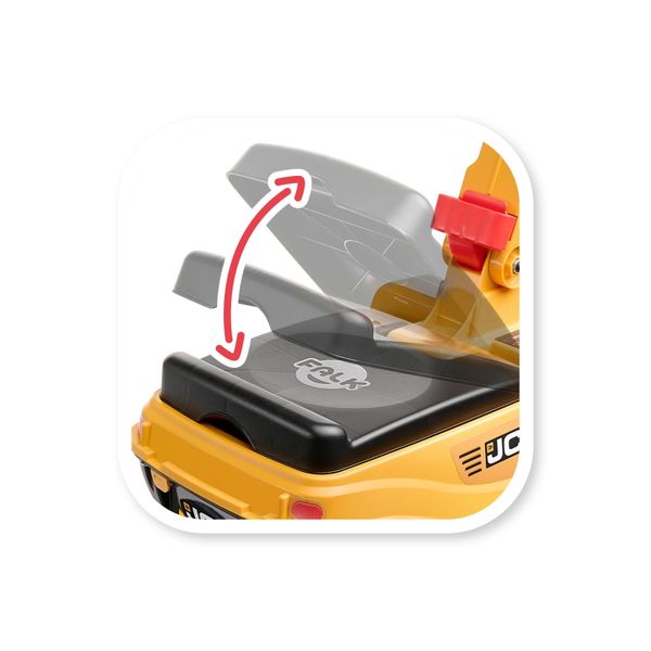 FALK Koparka JCB DIGGER Obrotowa Żółta Ruchoma Łyżka Od 3 Lat. zdjęcie 6