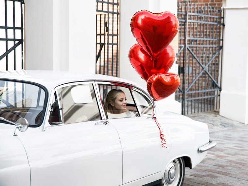 Balon foliowy serce czerwony, 45 cm zdjęcie 2