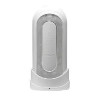 tenga flip zero electronic vibration white - model z podwojnym systemem