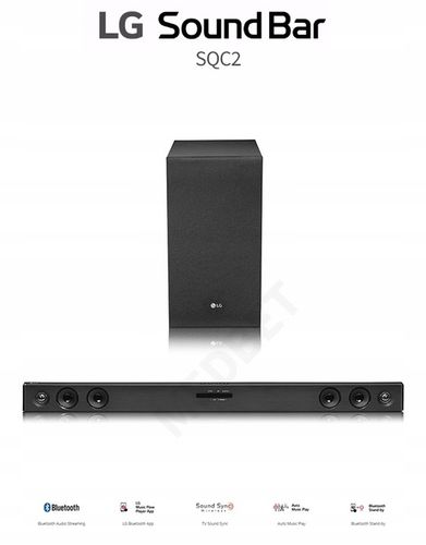 SOUNDBAR LG SQC2 300W USB BLUETOOTH BEZPRZEWODOWY SUB 6 GŁOŚNIKÓW na Arena.pl