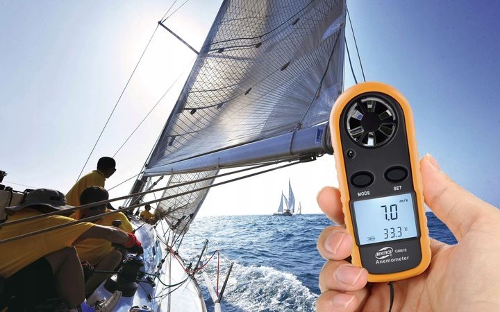 Anemometr Wiatromierz Miernik Prędkości Wiatru i Pomiar Temperatury LCD zdjęcie 13