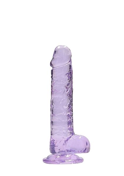 7"" / 18 Cm Realistic Dildo With Balls - Purple zdjęcie 4