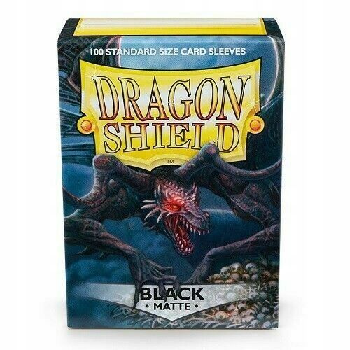 Koszulki na karty Dragon Shield Czarne Black Matte zdjęcie 6