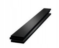 Aluminiowy płaskownik Czarny 30mm x 2mm długość 2m