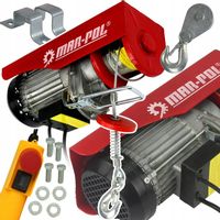 WCIĄGARKA WYCIĄGARKA 230V ELEKTRYCZNA LINOWA 600kg