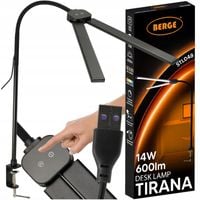 Lampka Biurkowa LED Na Biurko Szkolna Lampa Kreślarska do Biura 14W