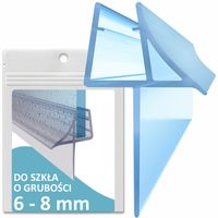 USZCZELKA DO KABINY PRYSZNICOWEJ SZYBY DRZWI DOLNA Z OKAPNIKIEM 6-8mm