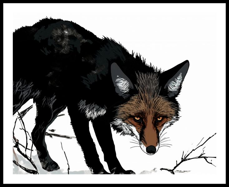 Plakat 76x60,5cm Nieufny Lis zdjęcie 3