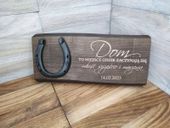 Prezent na rocznicę podkowa grawer Dom to miejsce