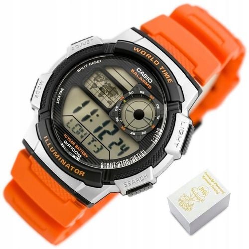 Zegarek CASIO dla chłopca PREZENT NA KOMUNIĘ +BOX +TOREBKA +GRAWER na Arena.pl