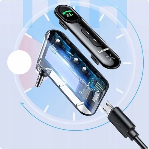 ODBIORNIK ADAPTER BLUETOOTH BASEUS Qiyin 5.0 mini jack 3.5mm AUX na Arena.pl