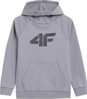 BLUZA CHŁOPIĘCA Z KAPTUREM SPORTOWA DRESOWA KANGURKA CIEPŁA 4F 122cm