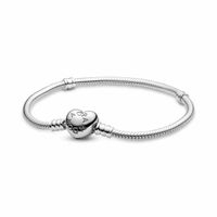 Bransoletka Damska Pandora HEART CLASP SNAKE CHAIN BRACELET