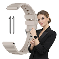 Pasek do Garmin Venu 3s 41mm opaska bransoleta zegarek solidny mocny beżowy