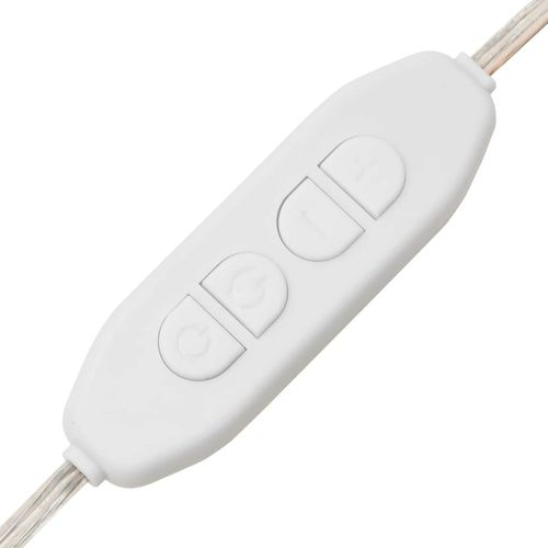 Toaletka z LED, vit, lite drewno sosnowe na Arena.pl