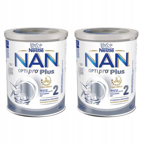 Mleko następne NAN OPTIPRO Plus 2 5HMO dla niemowląt od 6 miesiąca 2x 800g na Arena.pl