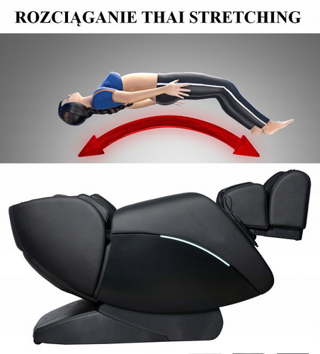 Fotel masujący S+L Zero Gravity+Rozciąganie+Scan na Arena.pl