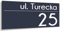 Tabliczka ADRESOWA METALOWY NUMER DOMU DUŻA ALUMINIOWA 40x20 numer posesji