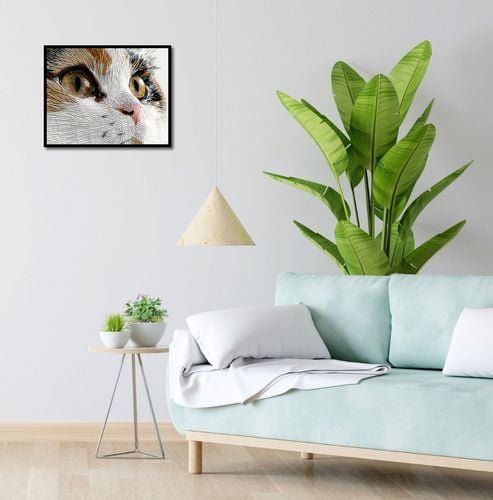 Plakat 50x40cm Nitkowany Kot na Arena.pl