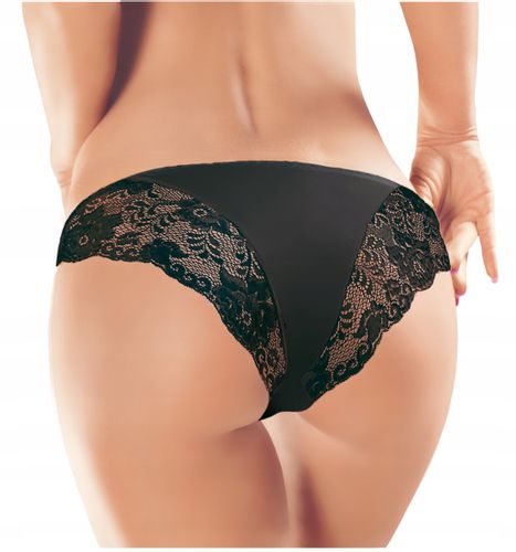 Ewana 065 Koronkowe Oryginalne Figi Czarny S na Arena.pl